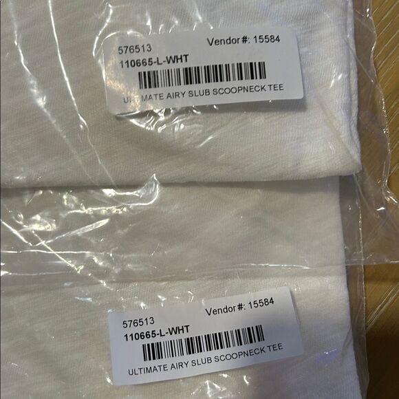 Sundance BUNDLE TWO Women's Ultimate Airy Slub T-Shirt, White, Size Large, NWT - Picture 5 of 5